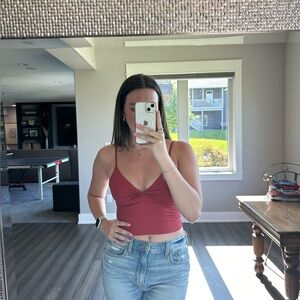 Abercrombie Red Tank Top